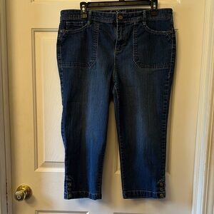 Gloria Vanderbilt Dark Blue Capri Jeans